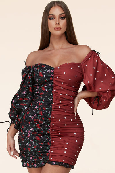 Nova Ruched Dress Phenom and Venom Nova Ruched Dress Phenom and Venom